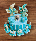 Train Drip Cake W/Dog Topper - 1.3KG