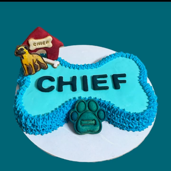 Bone shape cake - 650grams